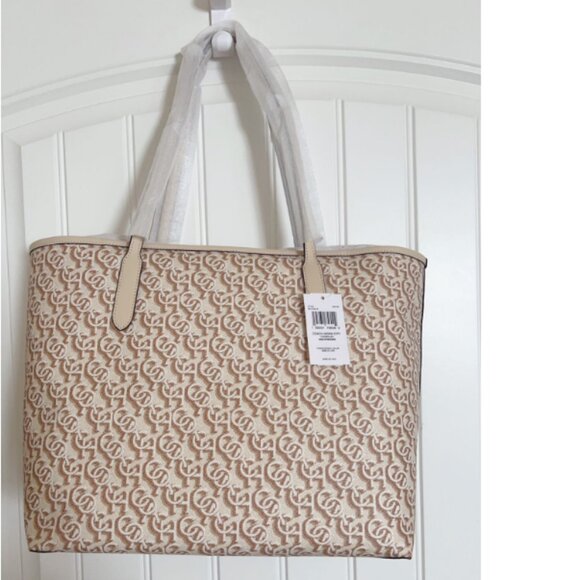 Coach City Tote Bag With Monogram Print - Picture 4 of 7